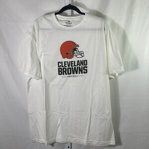 Cleveland Browns Football Tee - Mens Size 2XL - White